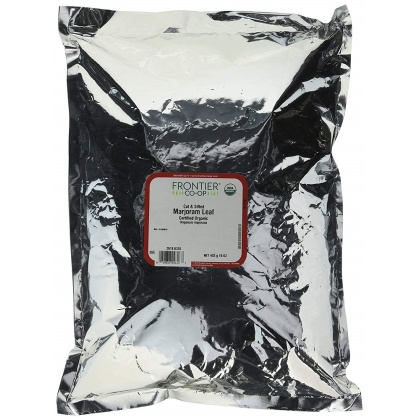 FRONTIER HERB: Organic Marjoram Leaf Cut and Sifted, 16 oz
