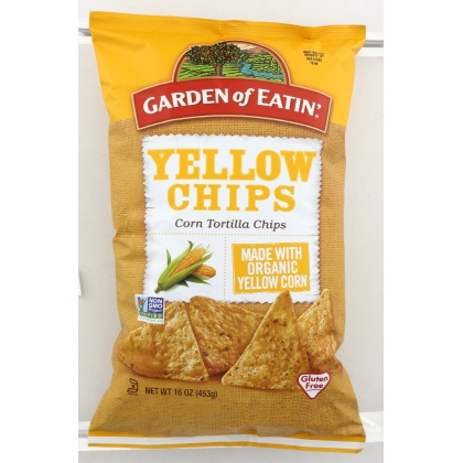 GARDEN OF EATIN: Organic Yellow Corn Tortilla Chips, 16 oz