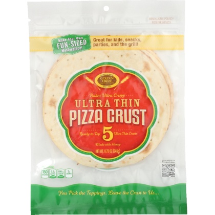GOLDEN HOME: Ultra Crispy and Ultra Thin Pizza Crust 7-Inch, 8.75 oz