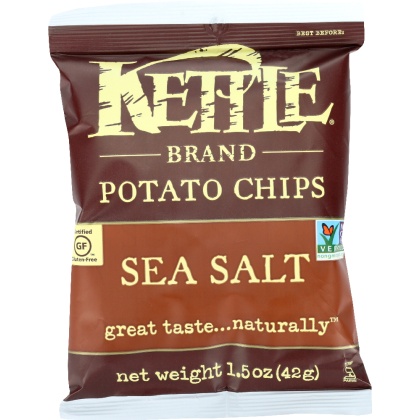 KETTLE BRAND: Potato Chips Sea Salt, 1.5 Oz