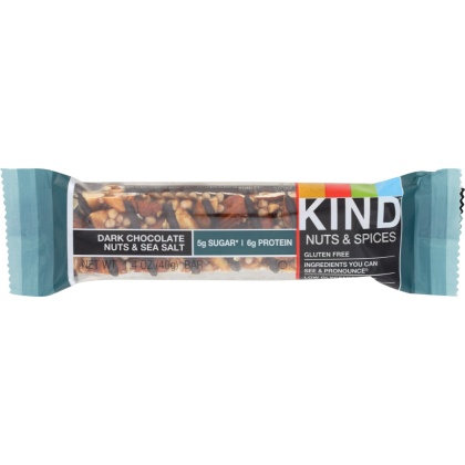 KIND: Nuts and Spices Bar Dark Chocolate Nuts and Sea Salt, 1.4 oz