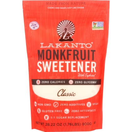 LAKANTO: Sweetener Classic Monkfruit, 28.22 oz