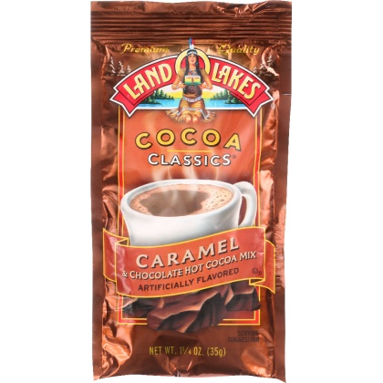 LAND O LAKES: Caramel and Chocolate Cocoa Mix, 1.25 oz