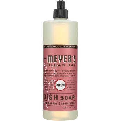 MRS. MEYER\'S: Clean Day Liquid Dish Soap Rosemary Scent, 16 Oz